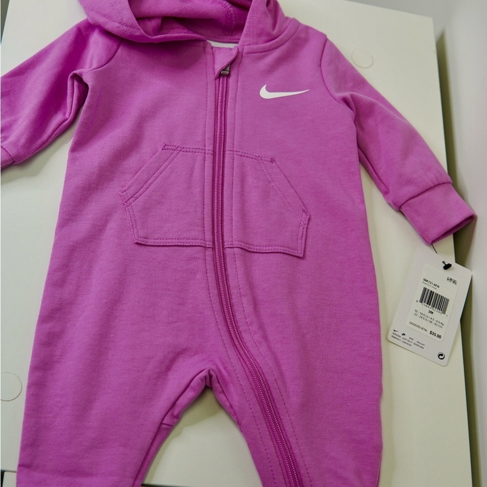 Nike Kids Purple One Piece Footie